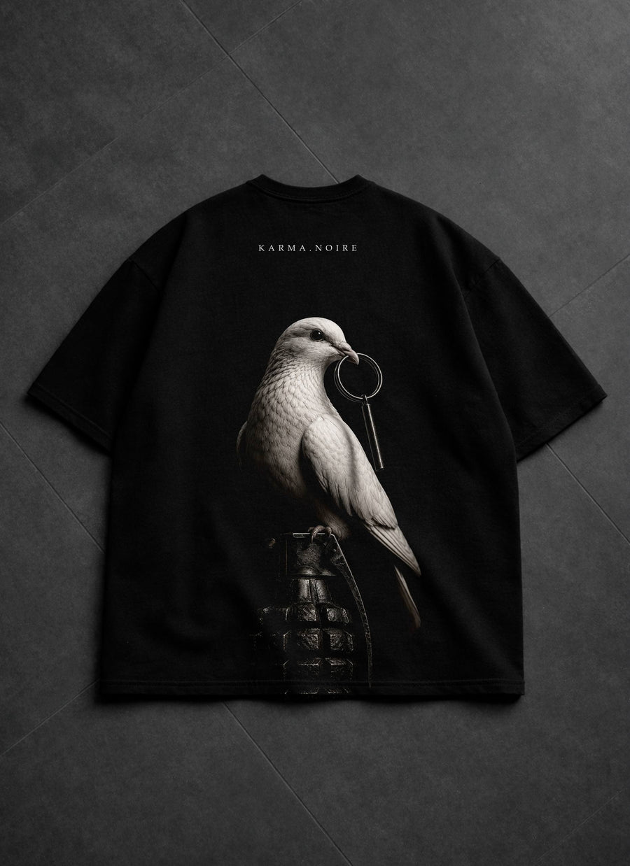 Футболка «Peace?» black