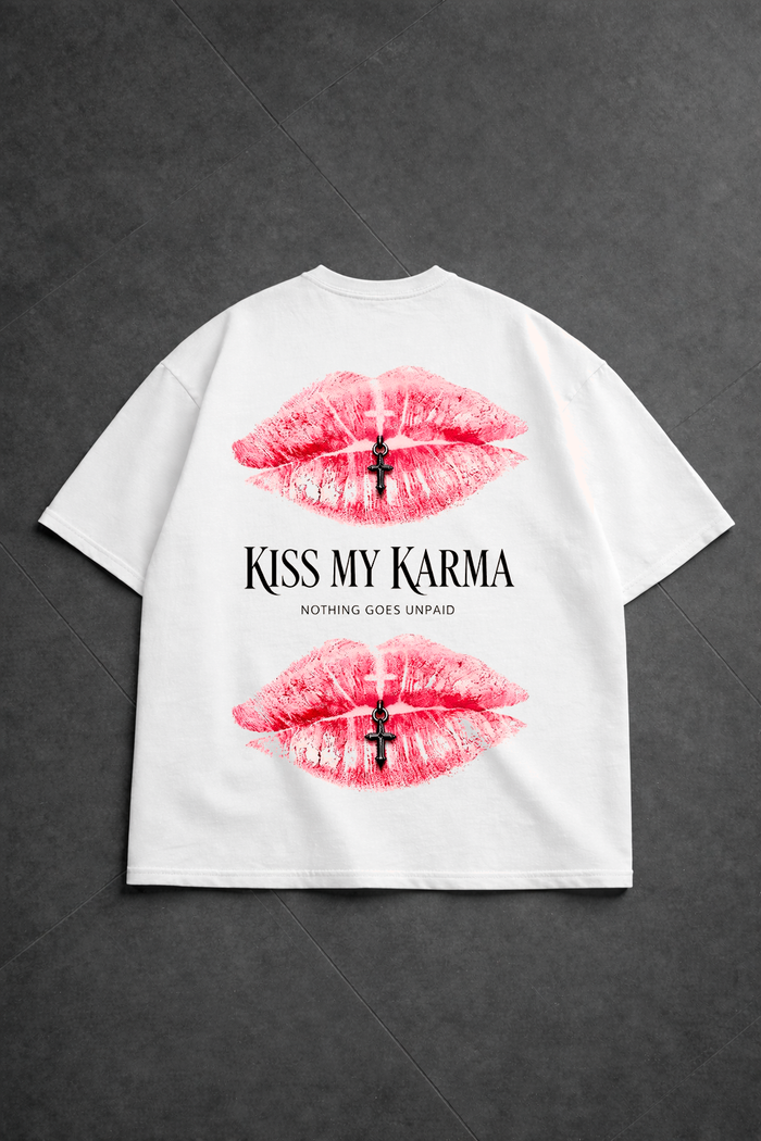 Футболка "Kiss my Karma" Біла